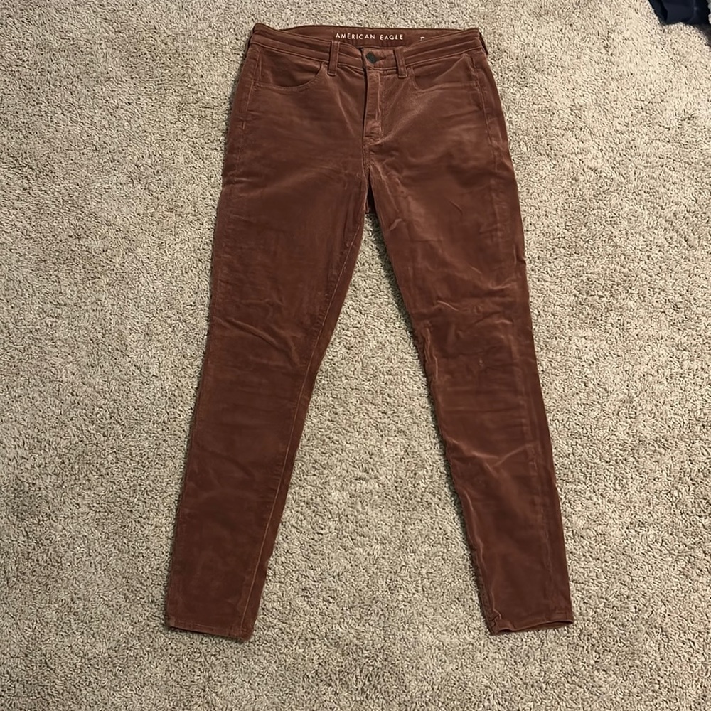 Brown Corduroy American Eagle Pants